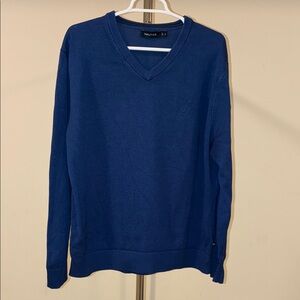 Nautica Men's Classic-Fit V-Neck Sweater - Royal Blue